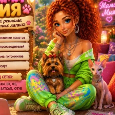 Щенки, котята, реклама производителей, услуг итд