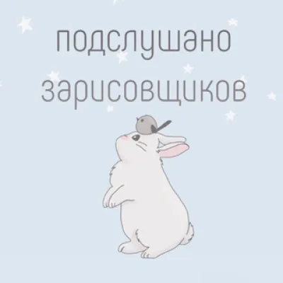 подслушано зарисовщиков🐰