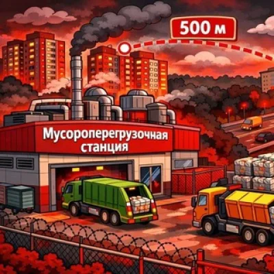 НЕТ мусорной станции в ЖИЛЫХ РАЙОНАХ ПОДМОСКОВЬЯ